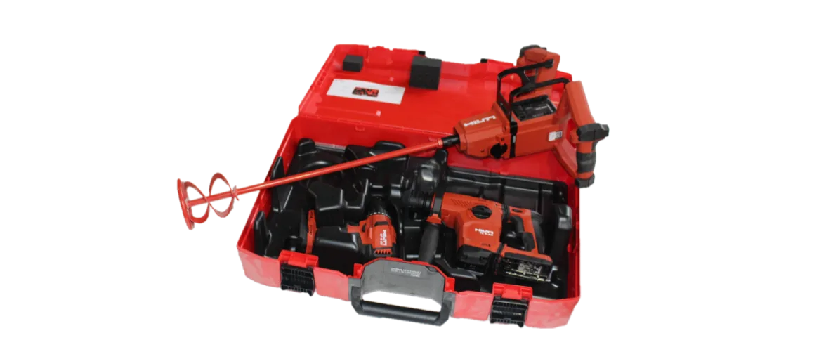 Ausbauset Hilti - Rührwerk, Akkuschrauber, Bohrhammer